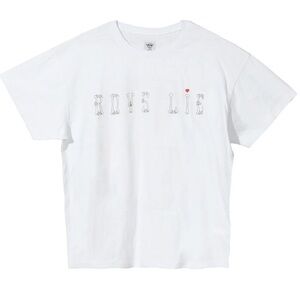 NWT BOYS LIE White Goodbye Boyfriend Tee with Graphic O/S